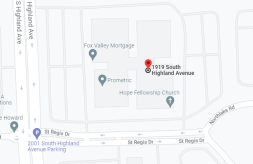 Google map view of DSCC's Lombard Regional Office