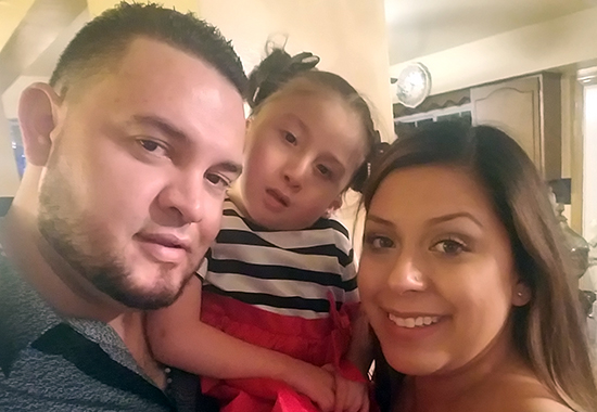 DSCC participant Kimmy Alvarez and her parents